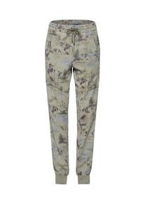Oui, Damen Hose, Khaki / Mischfarben