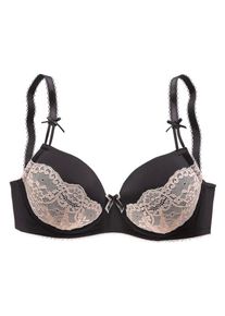 Lascana, Damen Schalen-BH 'Londra', Schwarz / Weiß