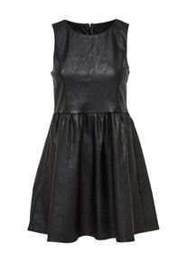 Only, Damen Kleid 'onlWILSHIRE PU DRESS PNT', Schwarz