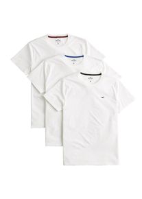 Hollister, Herren Shirt 'MH T5 CREW MULTIPACK', Weiß