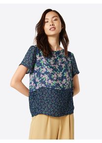 Esprit, Damen Blusenshirt, Navy / Grün / Flieder