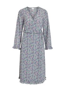 Vila, Damen Midikleid, Creme / Grau / Grün / Lila