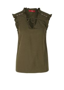 s.Oliver RED LABEL, Damen Bluse, Brokat / Bronze / Silber