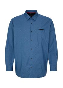 s.Oliver RED LABEL, Herren Hemd, Royalblau / Schwarz