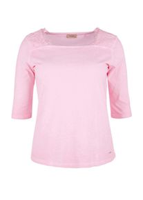 TRIANGLE, Damen Jerseyshirt in Cold Pigt-Dye, Pink