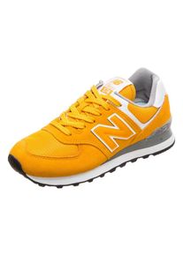 New Balance, Damen Sneaker 'WL574-UNB-B', Goldgelb / Wei&szlig;