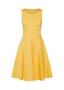 mint&berry Mint&berry, Damen Kleid 'fit & flare dress w/ inverted pleat', Dunkelgelb