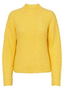 Pieces, Damen Pullover, Gelb