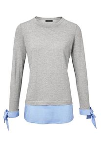 Heine, Damen Pullover, Blau / Grau
