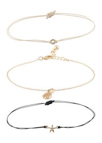 ABOUT YOU, Damen Armbänder 'Eda', Blau / Gold