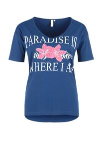 Q/S Designed By, Damen Jerseyshirt, Royalblau