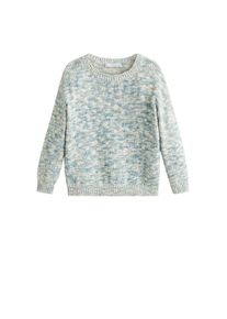 Mango Kids, M&auml;dchen Pullover 'Natural', Hellblau / Wei&szlig;