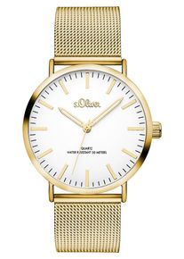 s.Oliver RED LABEL, Damen Quarzuhr ‘SO-3238-MQ‘, Gold