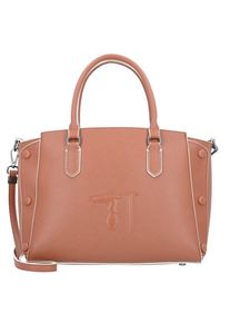 TRUSSARDI JEANS, Damen Handtasche 'Melissa', Hellbraun