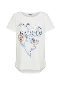 Garcia, Damen T-Shirt, Hellblau / Offwhite