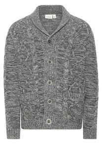 name it, Strickjacke, Graumeliert