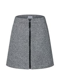 re.draft, Damen Rock 'Zip Skirt', Graumeliert