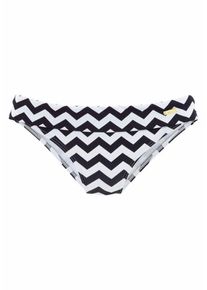 Lascana, Damen Bikini Hose 'Grace', Schwarz / Weiß