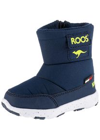 Kangaroos, M&auml;dchen Winterstiefel 'SNOWBALL', Blau / Gelb