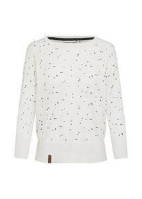 Naketano, Damen Pullover 'Maja Triangles II', Schwarz / Weiß