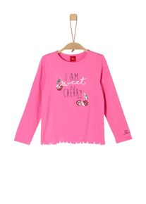 s.Oliver Junior, M&auml;dchen Longsleeve, Gr&uuml;n / Pink / Rot / Schwarz / Wei&szlig;