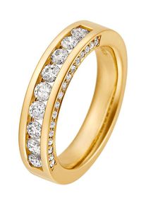 Christ, Damen Ring '60011575', Gold / Weiß