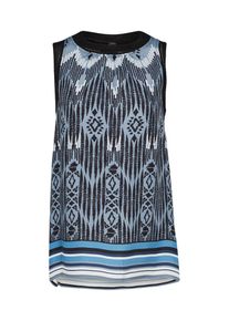 GUSTAV, Damen Top 'AOP', Blau