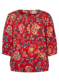 JUNAROSE, Damen Bluse, Mischfarben / Rot