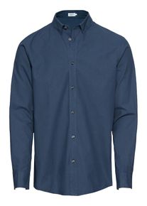 Filippa K, Herren Hemd 'M. Ben Washed Poplin Shirt', Dunkelblau