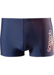 Speedo, Herren 'Gala Logo' Kastenbadehose , Navy / Apricot