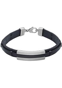 C-Collection, Herren Armband, Schwarz / Silber