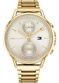 Tommy Hilfiger, Damen Multifunktionsuhr 'DRESSED UP', Gold