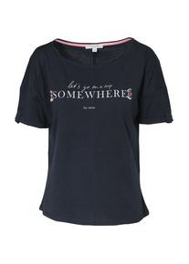 Ci comma Casual Identity, Damen T-Shirt, Marine / Weiß