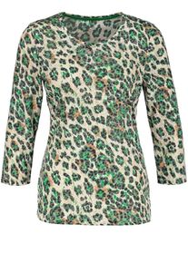 Gerry Weber, Damen Shirt, Beigemeliert / Graphit / Gr&uuml;n
