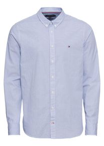 Tommy Hilfiger, Herren Hemd 'SLIM TRIPLE DIAMOND PRINT SHIRT', Hellblau