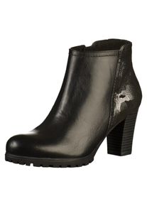 Caprice, Damen Stiefelette, Schwarz / Silber