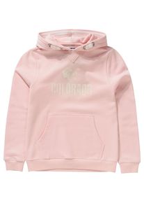 Colorado Denim, Kapuzenpullover 'FIONA ', Rosa / Wei&szlig;