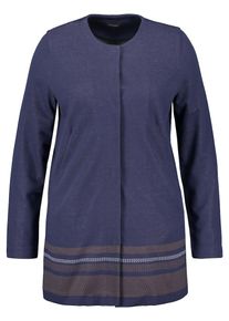 SAMOON, Damen Jacke, Marine / Braun / Wei&szlig;
