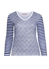 Joe Browns, Damen Pullover im Mustermix, Blau / Wei&szlig;