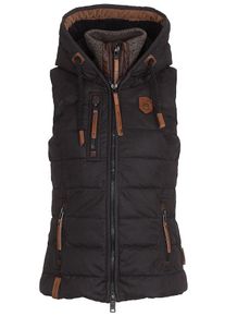Naketano, Damen Gef&uuml;tterte Weste, Schwarz