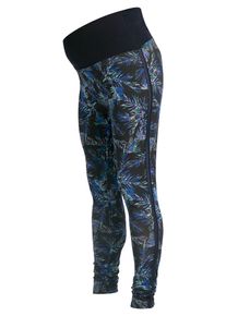 Queen mum, Damen Umstandsleggings, Blau