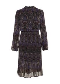 Véro Moda VERO MODA, Damen Kleid, Hellbraun / Dunkellila / Schwarz