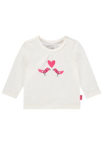 Noppies, M&auml;dchen Langarmshirt 'Seminole', Pink / Wei&szlig;