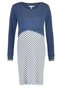Esprit Maternity, Damen Still-Kleid, Nachtblau / Weiß