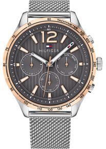 Tommy Hilfiger, Herren Multifunktionsuhr, Rosegold / Silber