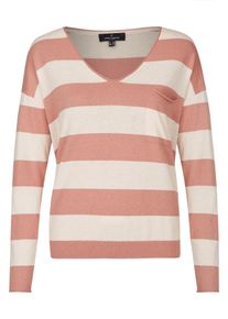 Daniel Hechter, Damen Pullover, Altrosa / Wollwei&szlig;