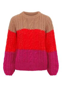V&eacute;ro Moda VERO MODA, Damen Strickpullover, Braun / Eosin / Rot