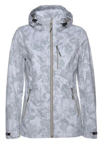 Killtec, Damen Softshelljacke 'Julia Allover', Grau / Hellgrau