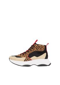 Bianco, Damen Sneaker 'ALIA', Beige / Braun / Rot / Schwarz