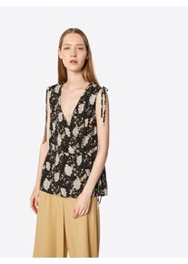 Levete Room, Damen Blusentop, Mischfarben / Schwarz